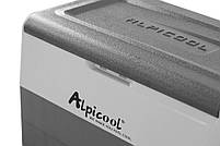 Компресорний автохолодильник Alpicool T60 (LG) (двокамерний, 60 літрів). Режим роботи до -20℃. Живлення 12, 24, 220 вольт., фото 3