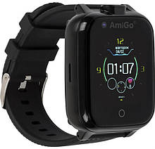 Дитячі смарт-годинник AmiGo GO006 GPS 4G WIFI Videocall Black