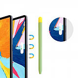 Чохол TPU Goojodoq Matt 2 Golor для стилуса Apple Pencil 2 Green/Yellow (1005002071193896GY), фото 2