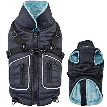 Puppia Pioneer ПАППІ ПІОНЕР жилет одяг для собак зі шлейкою Чорний | S