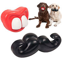 Flamingo Toy Rubber Moustache/Mouth ФЛАМИНГО УСЫ/РОТ резиновая игрушка для собак 0.157кг
