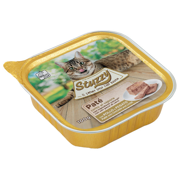 Stuzzy Cat Chicken Liver ШТУЗІ КУРКА ПЕЧІНКА корм для котів, паштет, 100г, фото 1