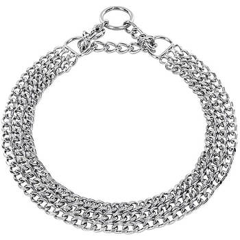 Sprenger Triple Row Martingale 50см Спренгер 3х рядн нашийник ланцюжок для собак ланка 2мм хром.стал
