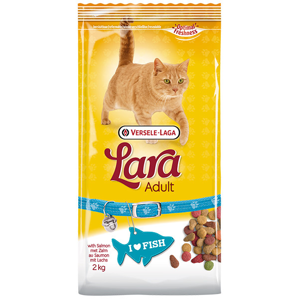 Lara Adult with Salmon ЛАРА ЛОСОСЬ сухий преміум корм для котів, фото 1