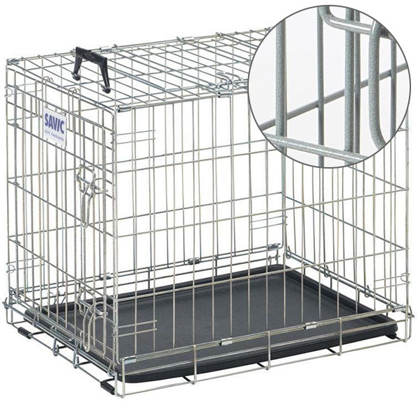 Savic Dog Residence Савік дог Резиденс клітка для собак цинк сірий 61x46x53 см (3291_0093), фото 1