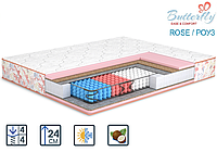 Матрас Роуз/Rose 24см 140*190 двухсторонний серия Butterfly (усиленный рамкой)