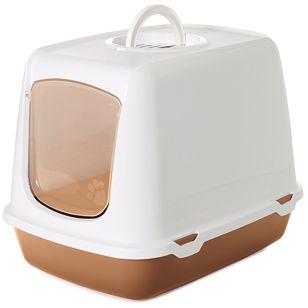 Savic Oskar Nordic САВІК ОСКАР НОРДІК закритий туалет для котів Cвітло-коричневий | 50х37х39 см, фото 1