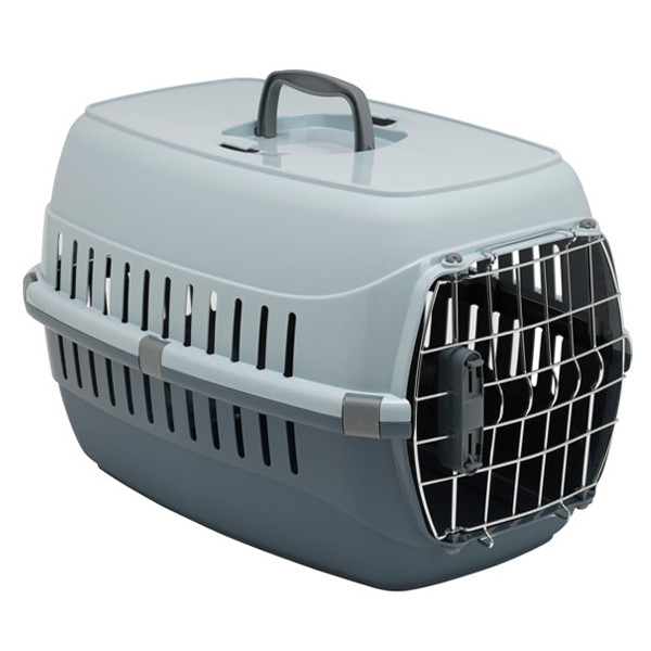 Moderna Road Runner РОУД РАННЕР 1 переноска для собак та котів металеві дверцята із замком 49х32х30см Сірий, фото 1