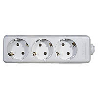 Колодка подовжувача Emos (P0320) 3 розетки White