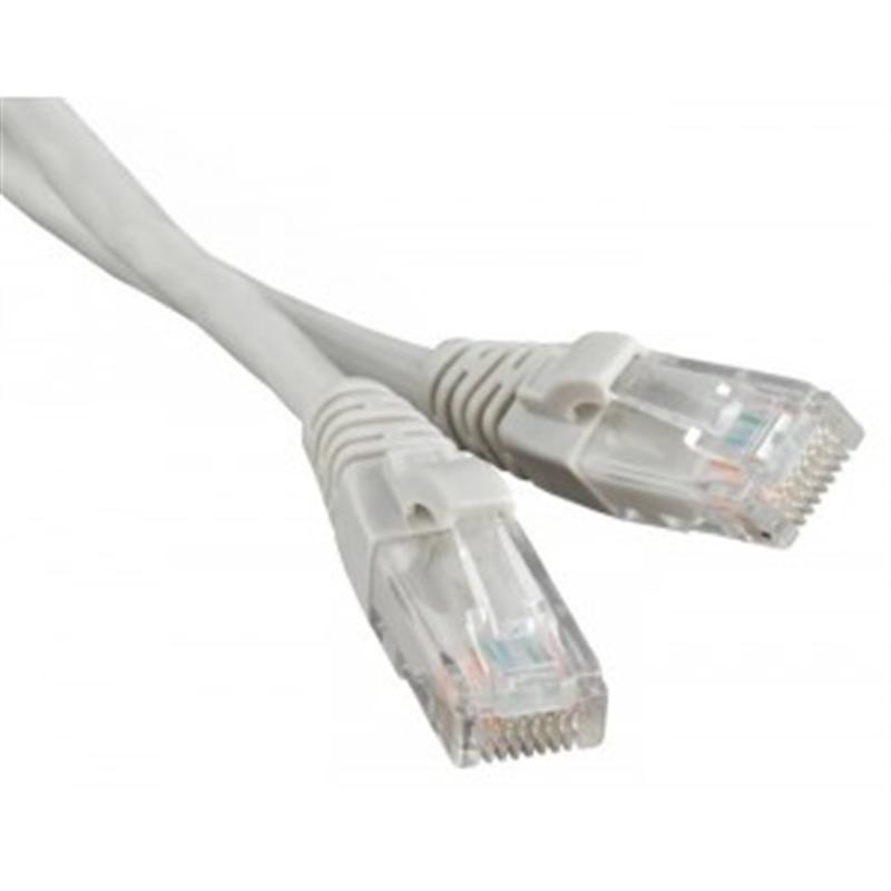 Патч-корд литий, UTP, RJ45, Cat.5e, 5m, серый_МЕДЬ