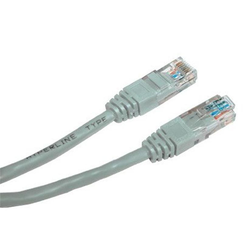 Патч-корд литий, UTP, RJ45, Cat.5e, 7 m, серый_МЕДЬ