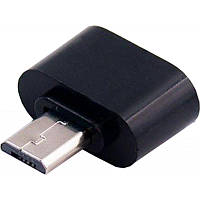 Адаптер Dengos OTG USB-microUSB Black (ADP-008)