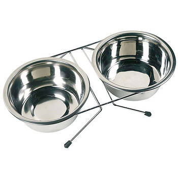 Flamingo Dinner Set ФЛАМІНГО ДІНЕР СЕТ набір миска та напувалка для собак 0.38 | d = 9-13 см