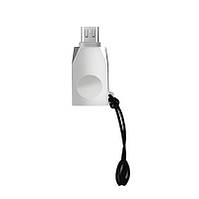 Адаптер Hoco OTG UA10 MicroUSB-USB Silver (6957531070283)