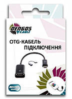 Кабель Dengos OTG USB-microUSB 0.15м White (S-K07-WHITE)