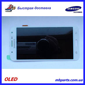 Дисплей з сенсором Samsung J700 Galaxy J7 2015 White OLED !, фото 1