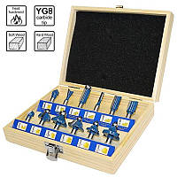 Набір фрез для дерева S&R Meister (216900012) 12 шт.