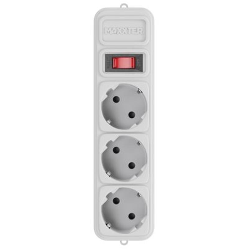 Фільтр живлення Maxxter (SPM3-G-15G) 3 розетки, 4.5 м, білий