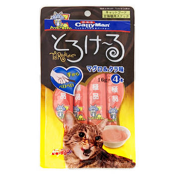 CattyMan Tuna&Codfish Кеттімен ТУНЕЦЬ ТРІСКА рідкі ласощі для котів 0.064кг