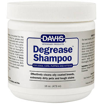 Davis Degrease Shampoo ДЕВІС ДЕГРІС знежирюючий шампунь для собаккотів 0.473л