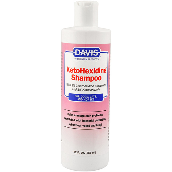 Davis KetoHexidine Shampoo шампунь з 2% хлоргексидином та 1% кетоконазолом для собак та котів із захвор шкір 0.355л, фото 1