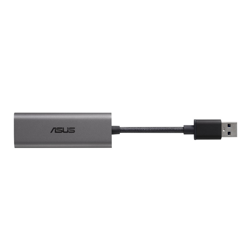 Мережевий адаптер Asus USB-C2500 (1x2.5Gbps LAN RJ-45, 1xUSB3.0, NIC, алюмінієвий корпус), фото 1
