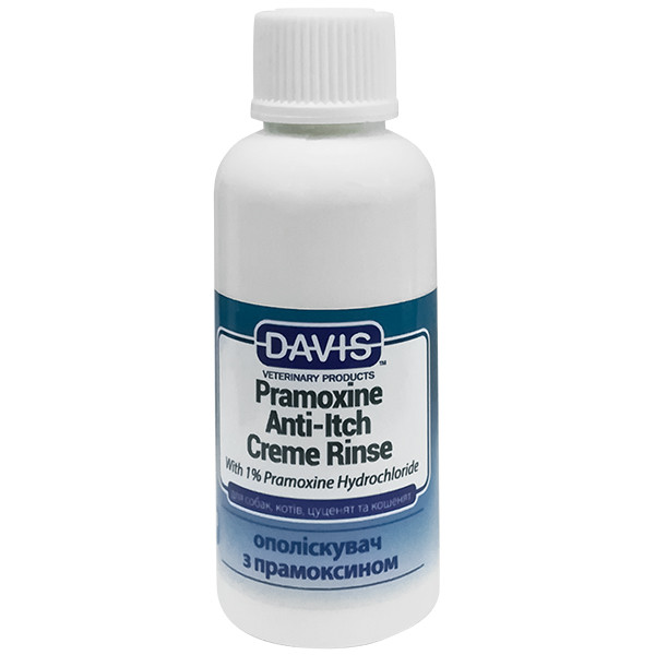 Davis Pramoxine Anti-Itch Creme Rinse КРЕМ РІНЗ кондиціонер від сверблячки з 1% прамоксину гідрохлоридом для собак та котів 0.05л, фото 1
