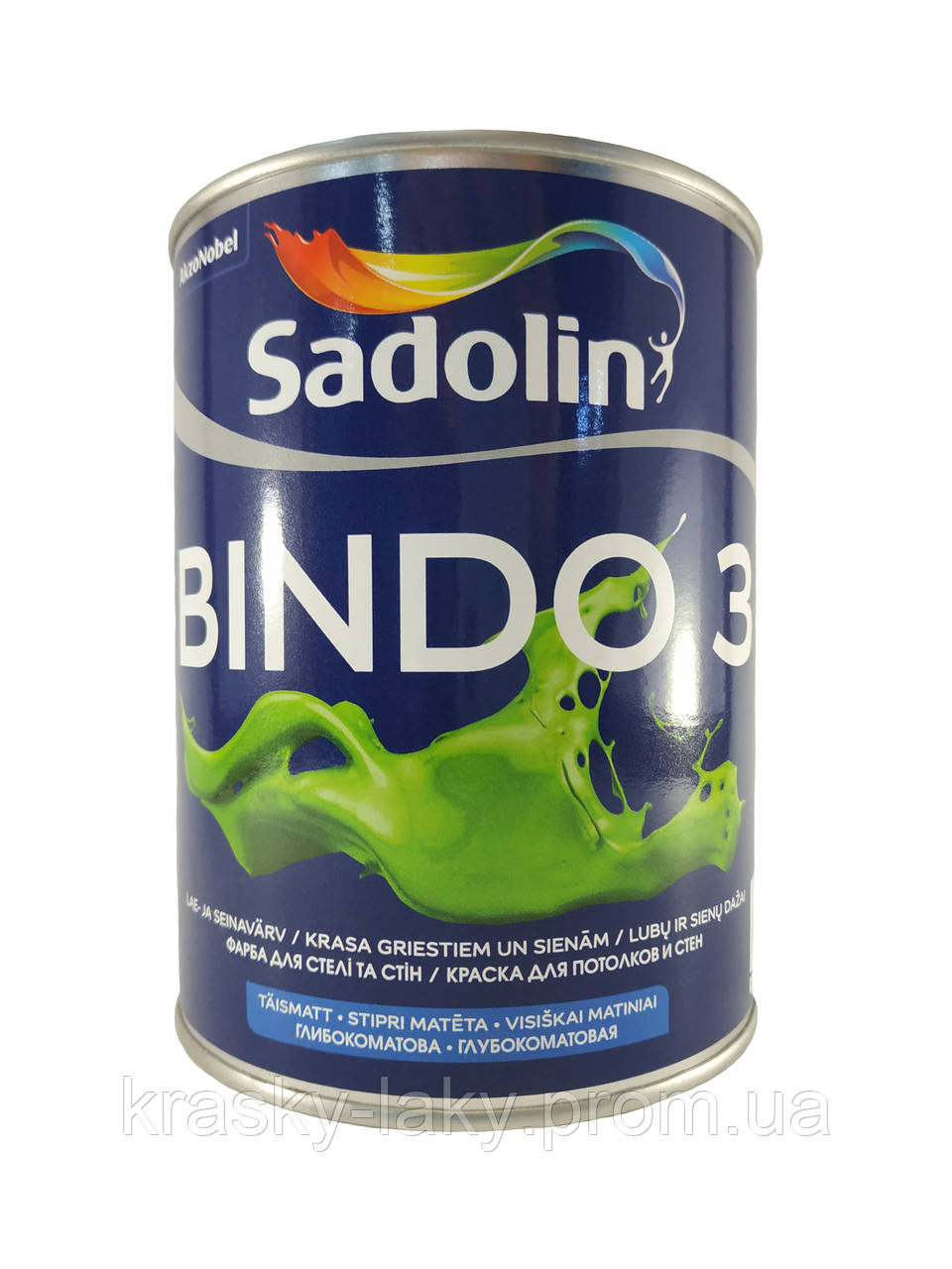 Фарба матова латексна BINDO 3 SADOLIN 10 л