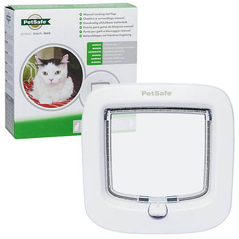 PetSafe Staywell Manual-Locking Cat Flap білі дверцята з механічним замком для котів