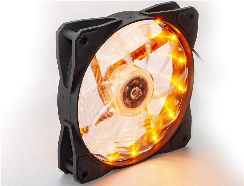 Вентилятор Frime Iris LED Fan 15LED Yellow (FLF-HB120Y15)
