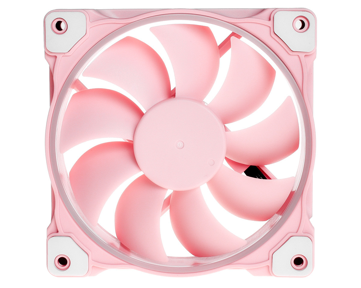 Вентилятор ID-Cooling ZF-12025-Piglet Pink, 120x120x25 мм, 4-pin PWM, рожевий