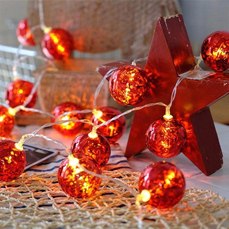 Светодиодная гирлянда ColorWay Christmas lights ball (6см) (CW-MC-LB10U) 10LED, 1.5м, USB - фото 1 - id-p1549008858