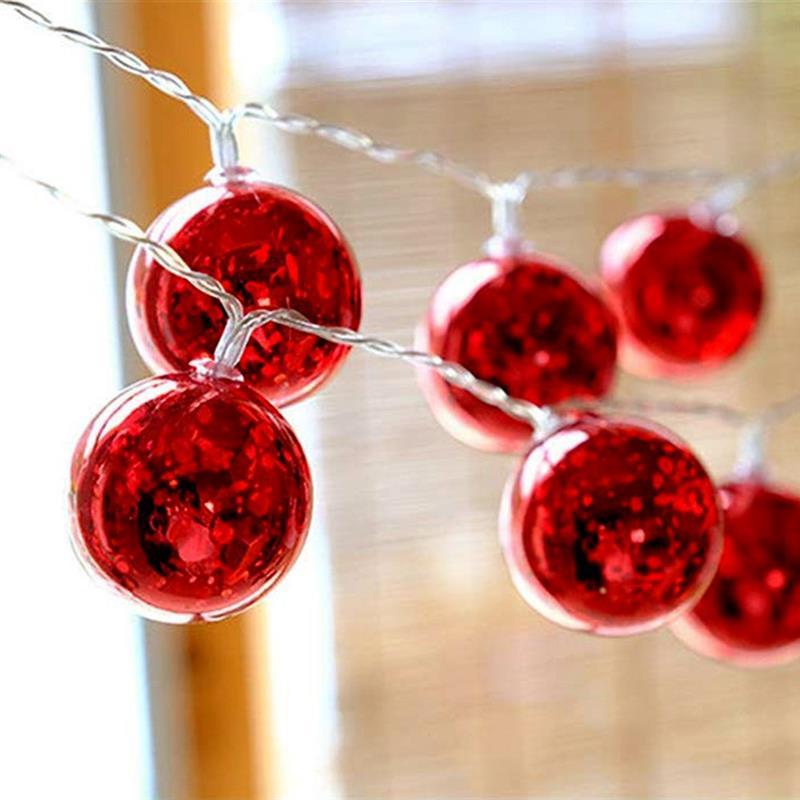 Светодиодная гирлянда ColorWay Christmas lights ball (6см) (CW-MC-LB10U) 10LED, 1.5м, USB - фото 2 - id-p1549008858