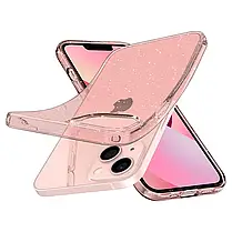 Чохол Spigen для iPhone 13 - Liquid Crystal Glitter, Rose Quartz, фото 3