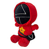 Дитяча м'яка плюшева іграшка нічник-проектор зоряного неба Гра в кальмара трикутник, фото 3