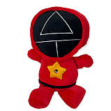 Дитяча м'яка плюшева іграшка нічник-проектор зоряного неба Гра в кальмара трикутник, фото 6