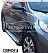 Алюмінієві підніжки Hyundai Santa Fe - style: BMW колір: сірий, фото 6