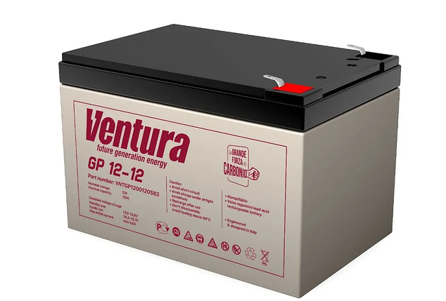 Акумулятор Ventura GP 12 - 12 A/h, фото 2