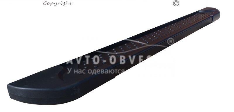 Алюминиевые подножки Geely Emgrand X7 - style: BMW цвет: черный - фото 3 - id-p107363656