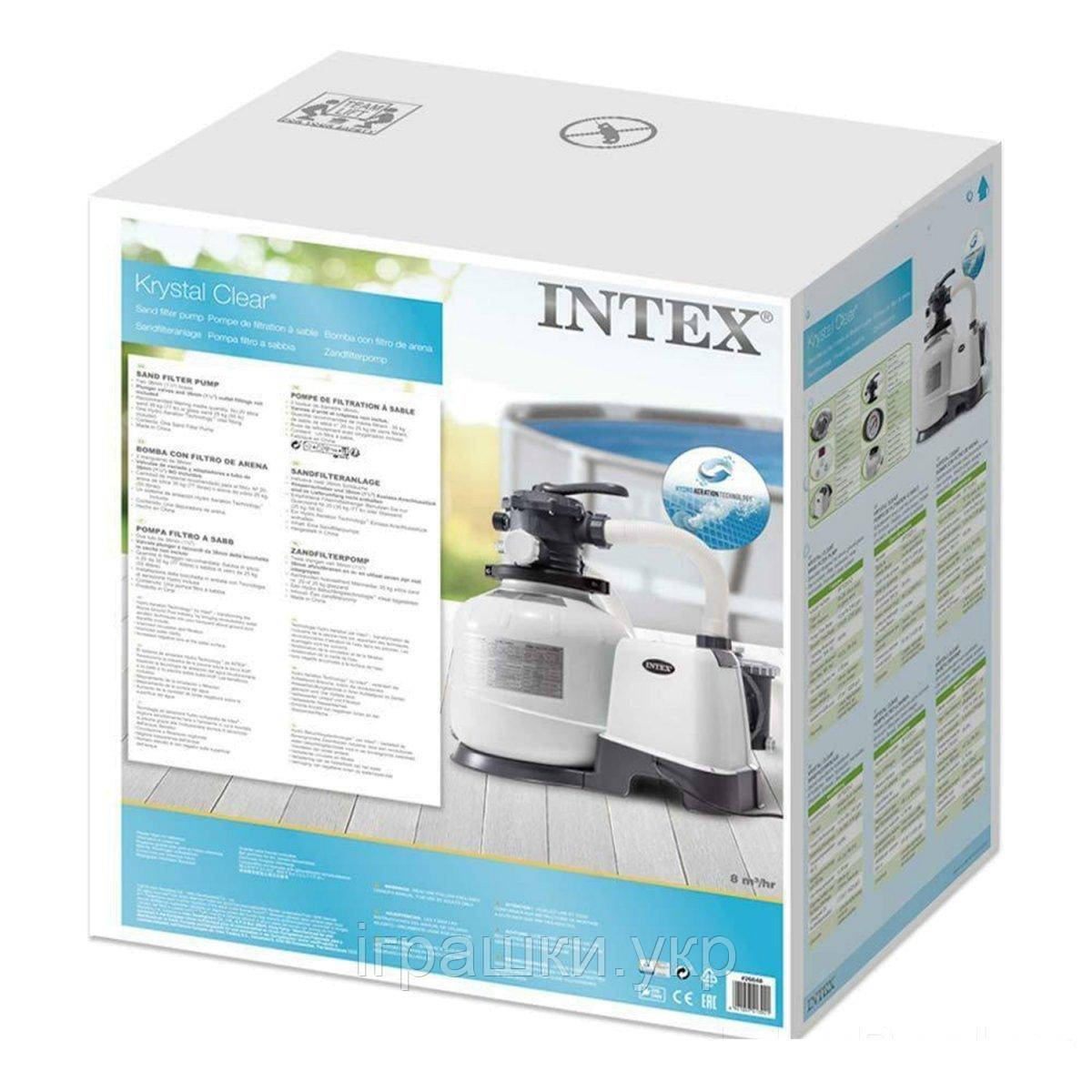 Пісочний фільтр насос Intex 26646, 6000 л/год, 23 кг, фото 1