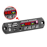 Mp3 модуль з bluetooth 5.1, FM радіо, microSD, USB, мікрофон, чорний колір, фото 5
