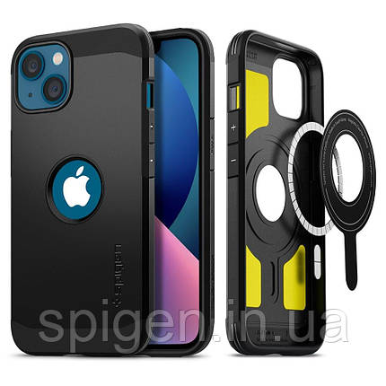 Чохол Spigen для iPhone 13 - Tough Armor (MagSafe), Black, фото 1