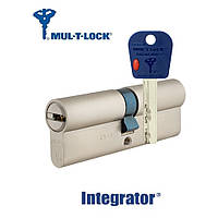 Цилиндр Mul-T-Lock Integrator 62мм 27x35 (ключ/ключ) язычок никель сатин 5 ключей