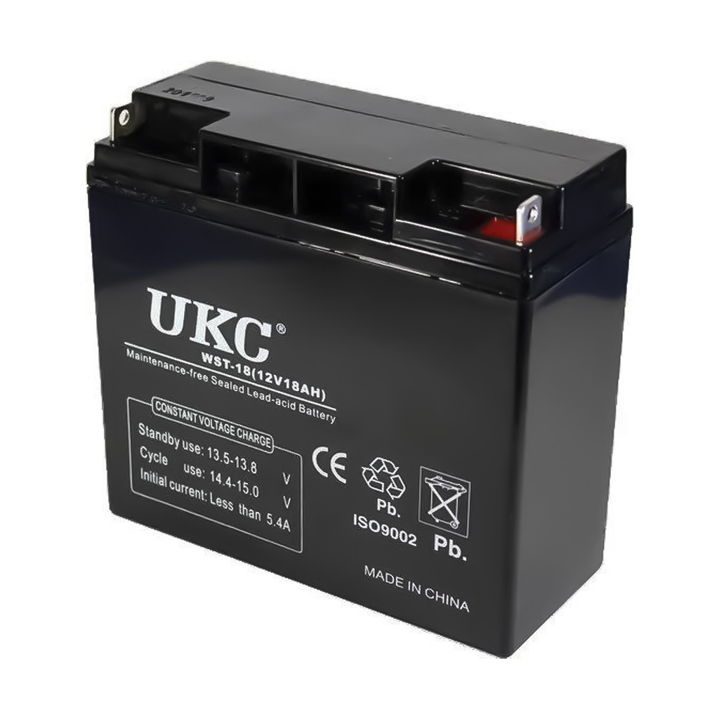 Aккумулятор для бесперебойника AGM Battery UKC WST-18 5.4A 12V 18Ah акб для солнечных батарей та ИБП (TS) - фото 1 - id-p1549084422