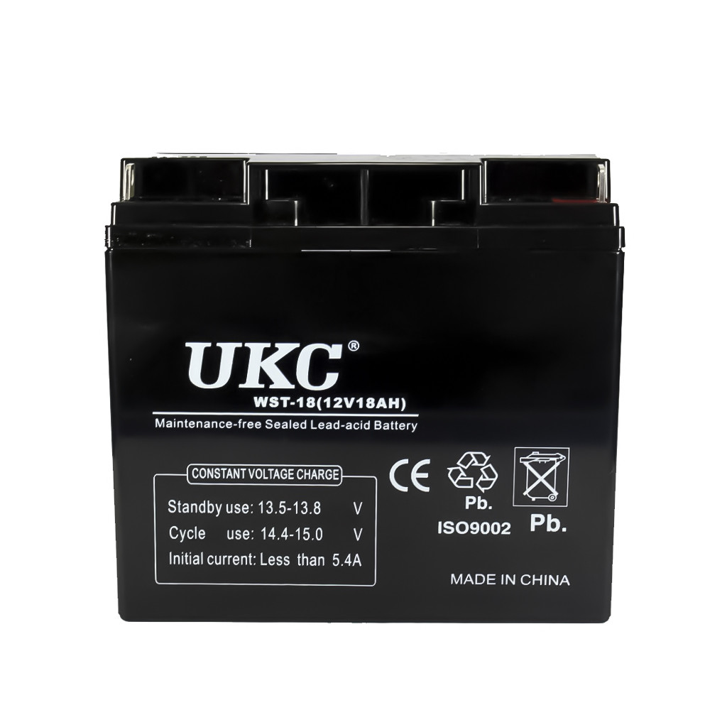 Aккумулятор для бесперебойника AGM Battery UKC WST-18 5.4A 12V 18Ah акб для солнечных батарей та ИБП (TS) - фото 2 - id-p1549084422