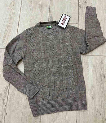 Светр для хлопчика 5-13 років UDI арт.647, 146, Мокко