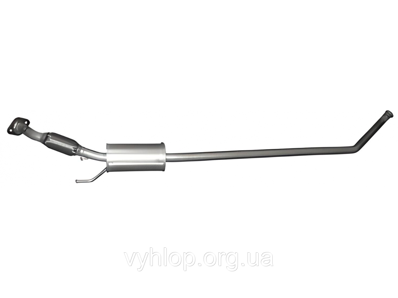 Резонатор Кіа Піканто (Kia Picanto II) 1.0 11- (47.78) Polmostrow алюминизированный