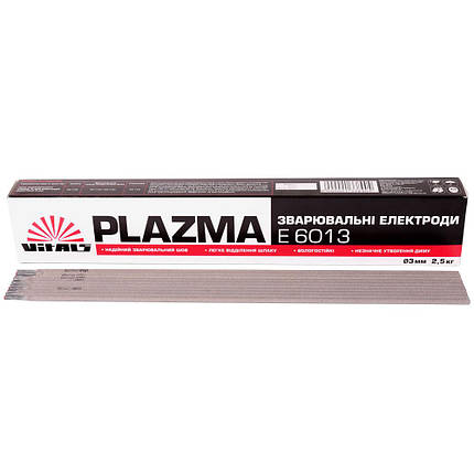 Електроди зварювальні Vitals Plazma E6013 d 3мм, X 2.5 кг, фото 1