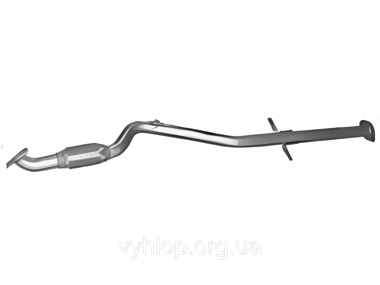 Труба приймальна (з гофрою) Опель Інсигнія (Opel Insignia) 1.8 i (17.354) Polmostrow алюминизированная