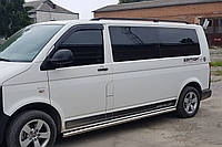 Пороги боковые (подножки-трубы) Volkswagen T5 (2003-2009) длинная база Ø60